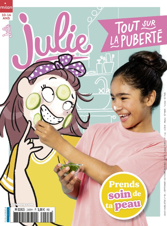 julie hors série puberte peau